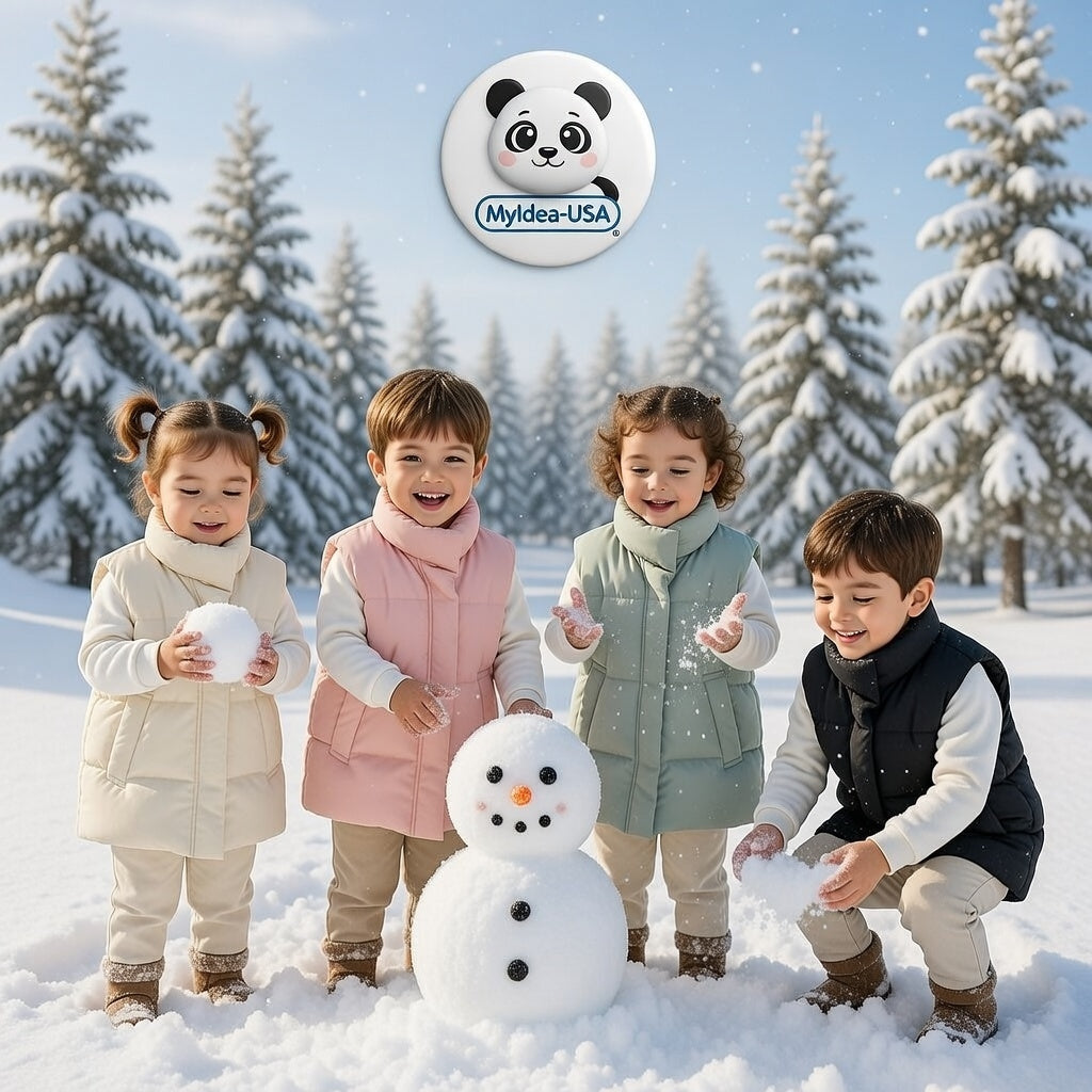 MyKids-USA® Baby Solid Color Quilted Thickened Vest Coat In Winter