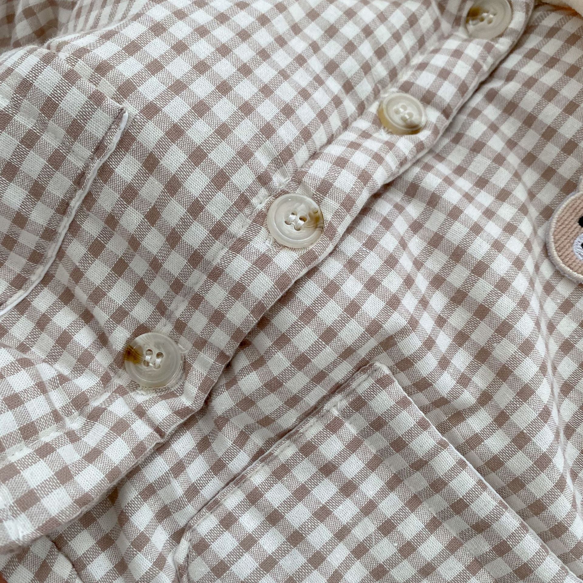 MyKids-USA® Baby Plaid Graphic Single Breasted Design Thickened Warm Winter Cotton Coat
