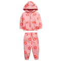 MyKids-USA® Baby Girl All Over Flower Graphic Zipper Hoodie Coat & Trousers Sets
